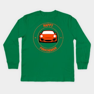 Happy Halloween Porsche 911 Porscheween Kids Long Sleeve T-Shirt